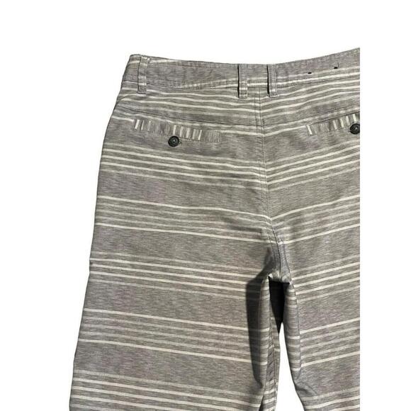 Micros Board Shorts Boys Size 18 Large Gray Striped Swim Trunks - Picture 8 of 10